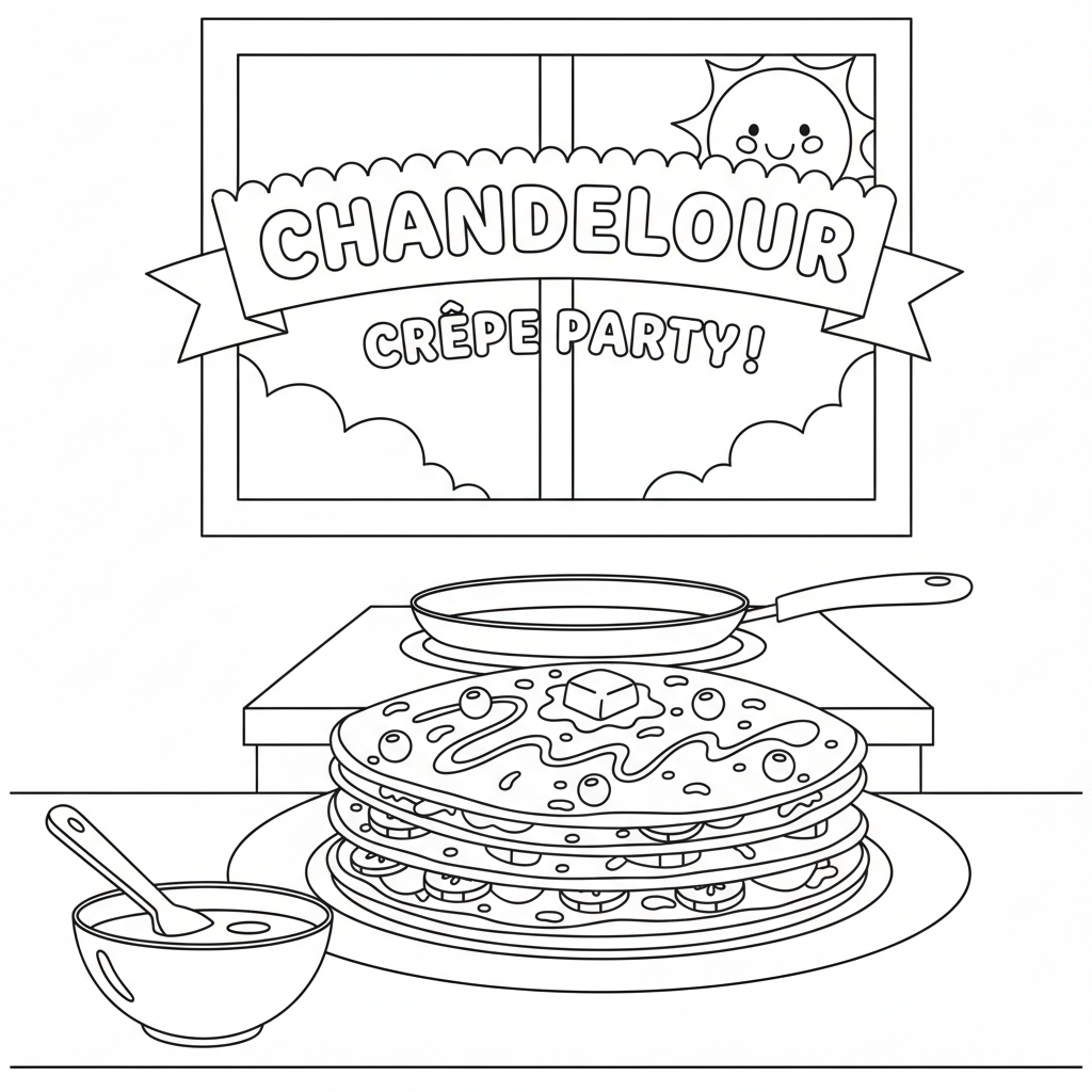 Coloriage crepe coloriage 2