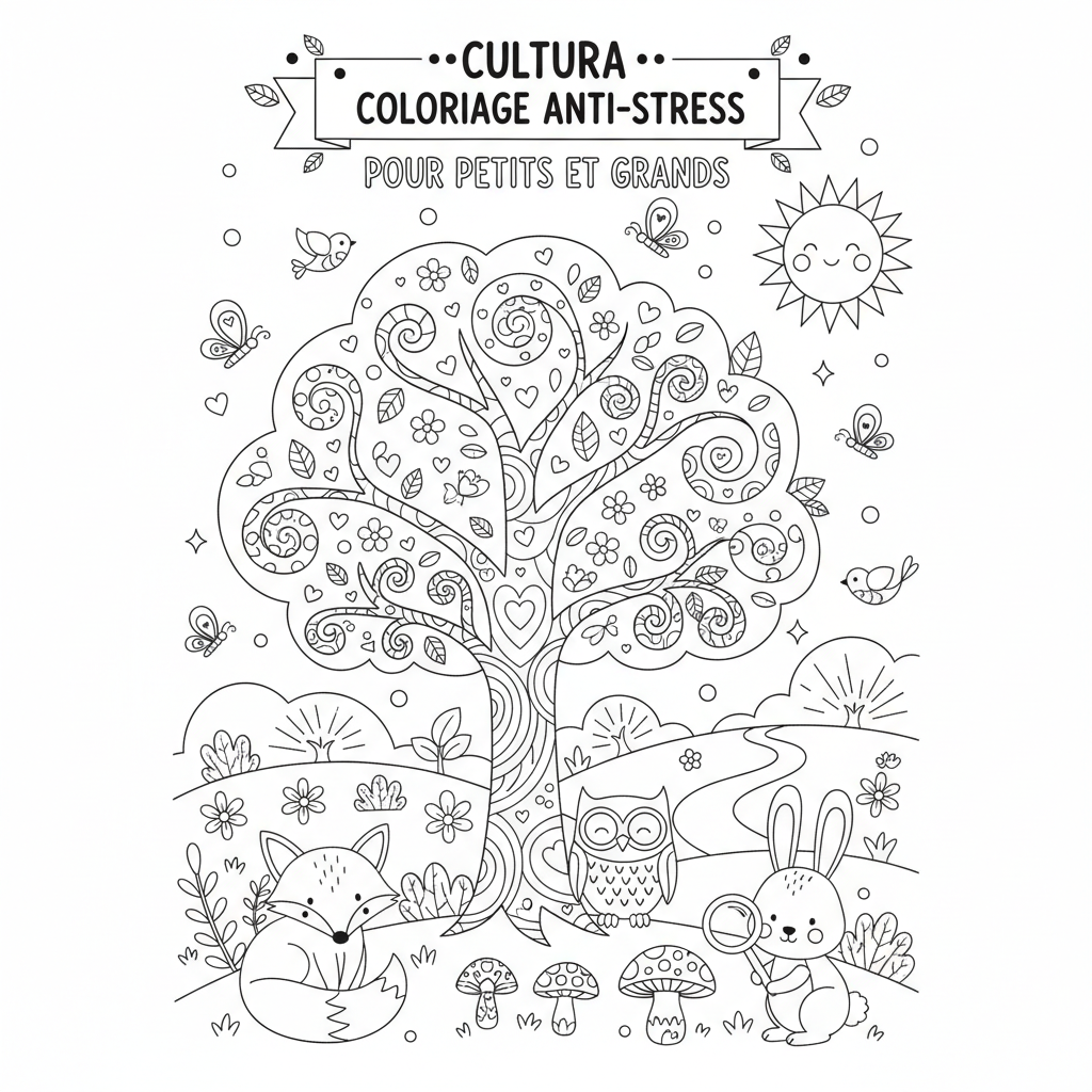 Coloriage cultura coloriage adulte 3
