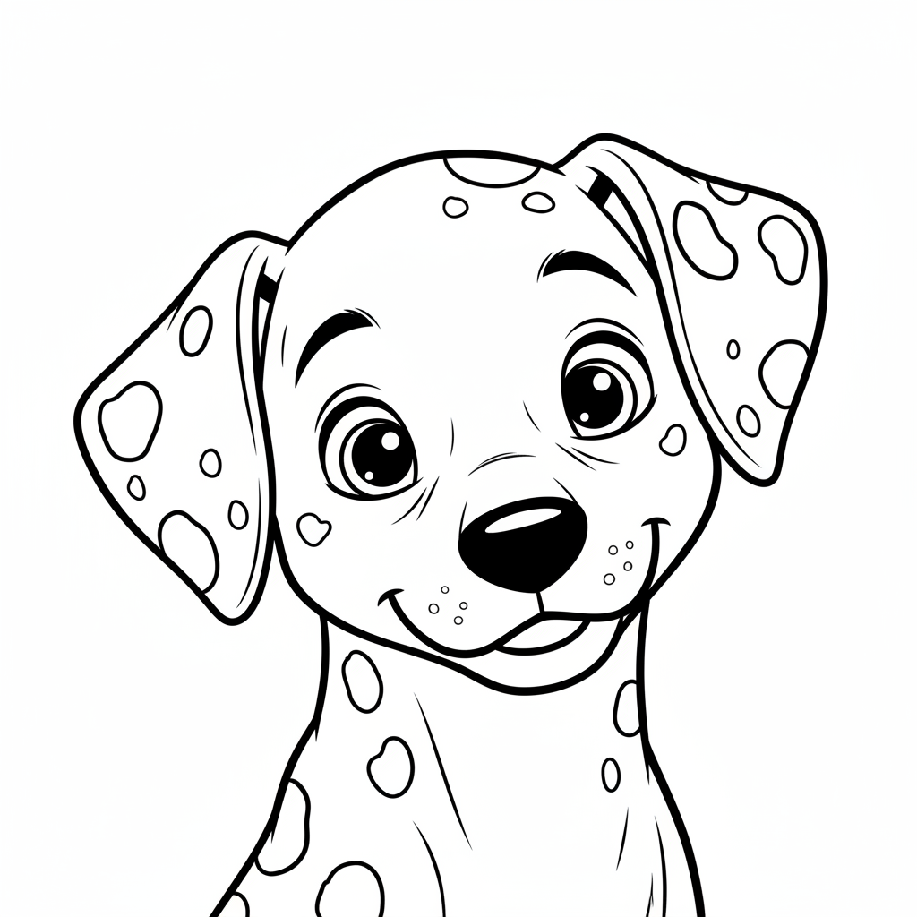 Coloriage dalmatien coloriage 4