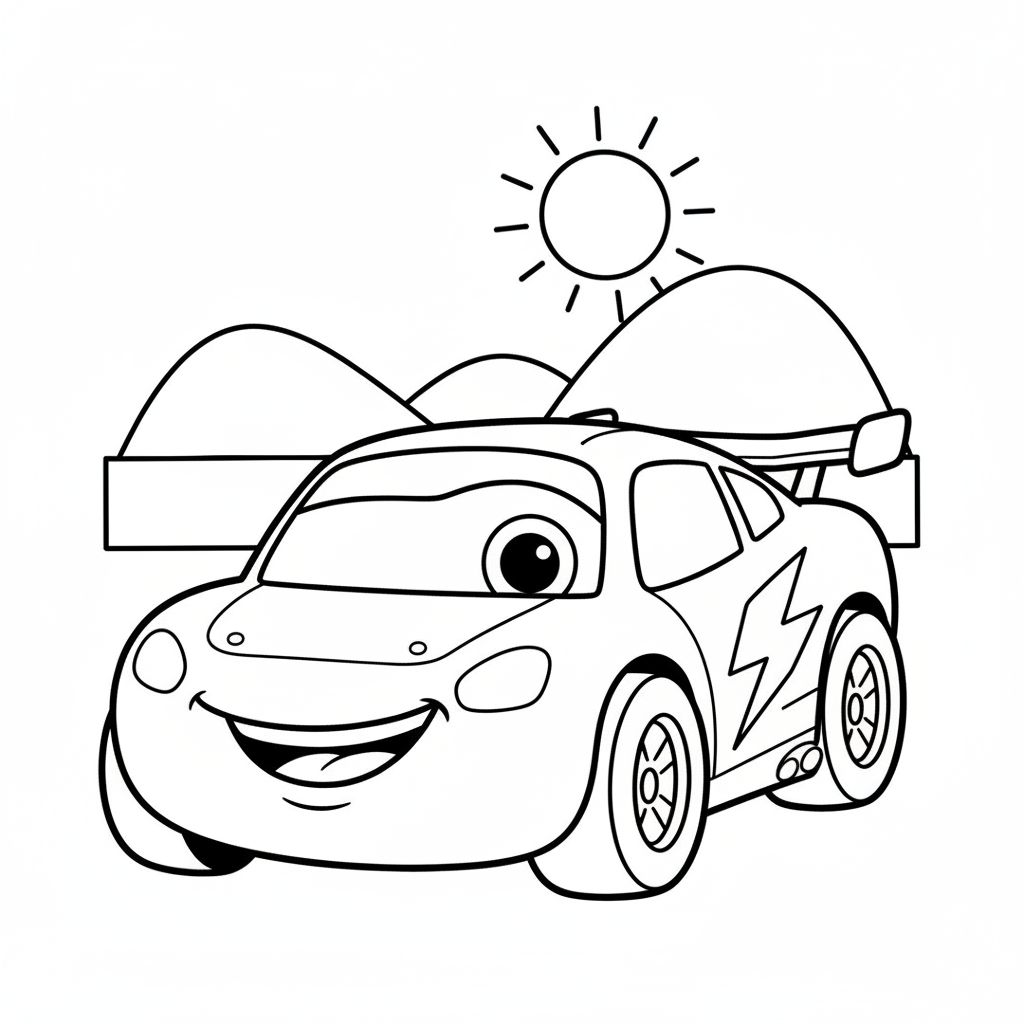 Coloriage dessin cars coloriage 4
