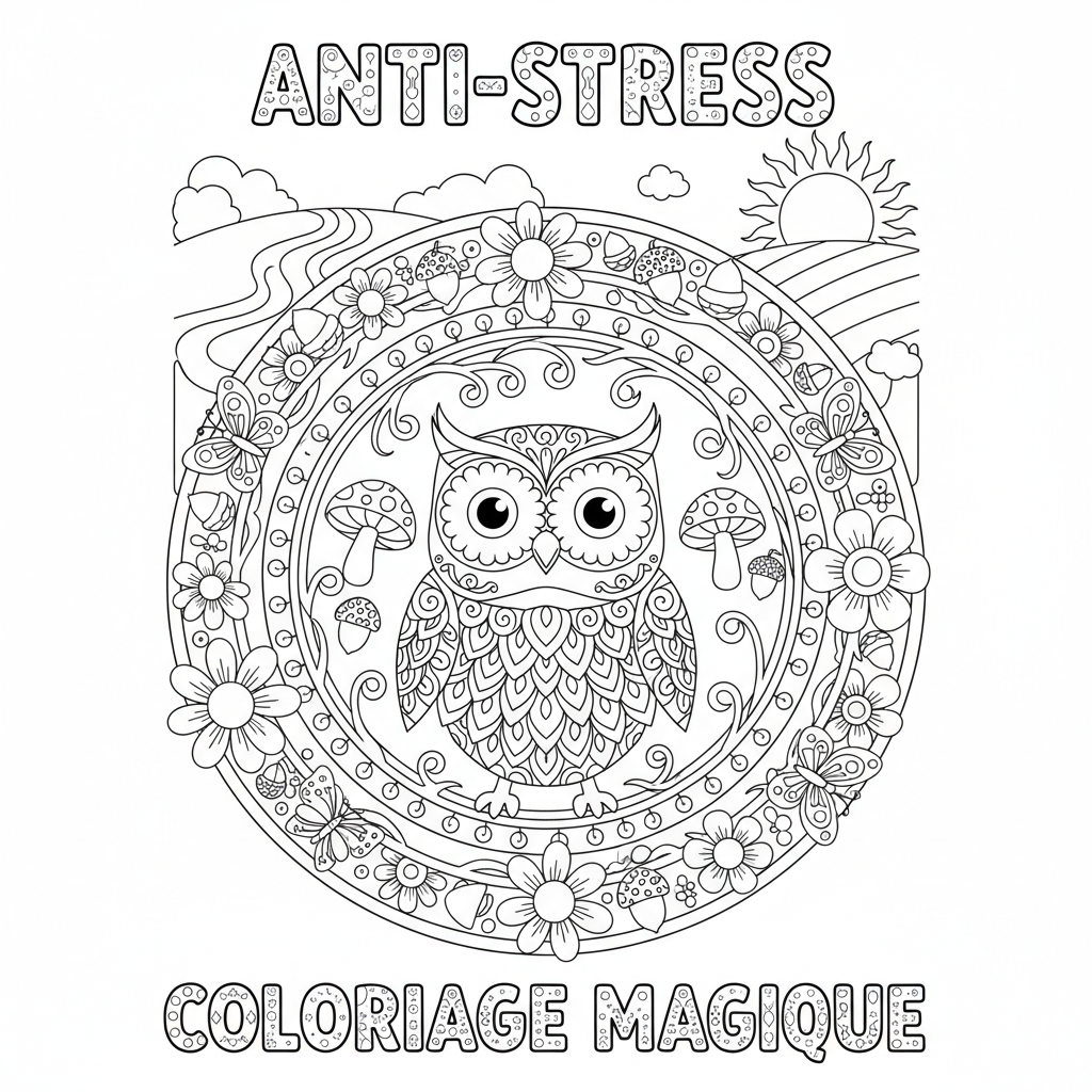 Coloriage dessin coloriage adulte 3