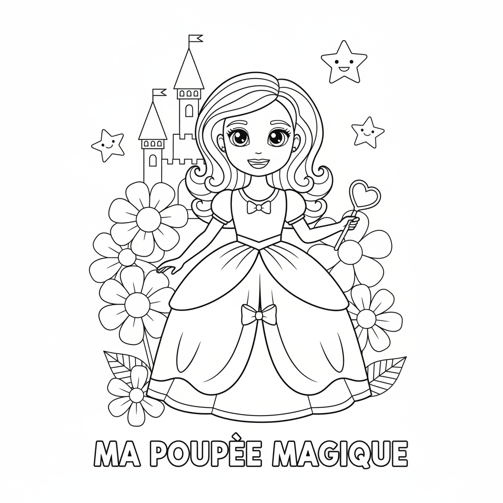Coloriage dessin coloriage barbie