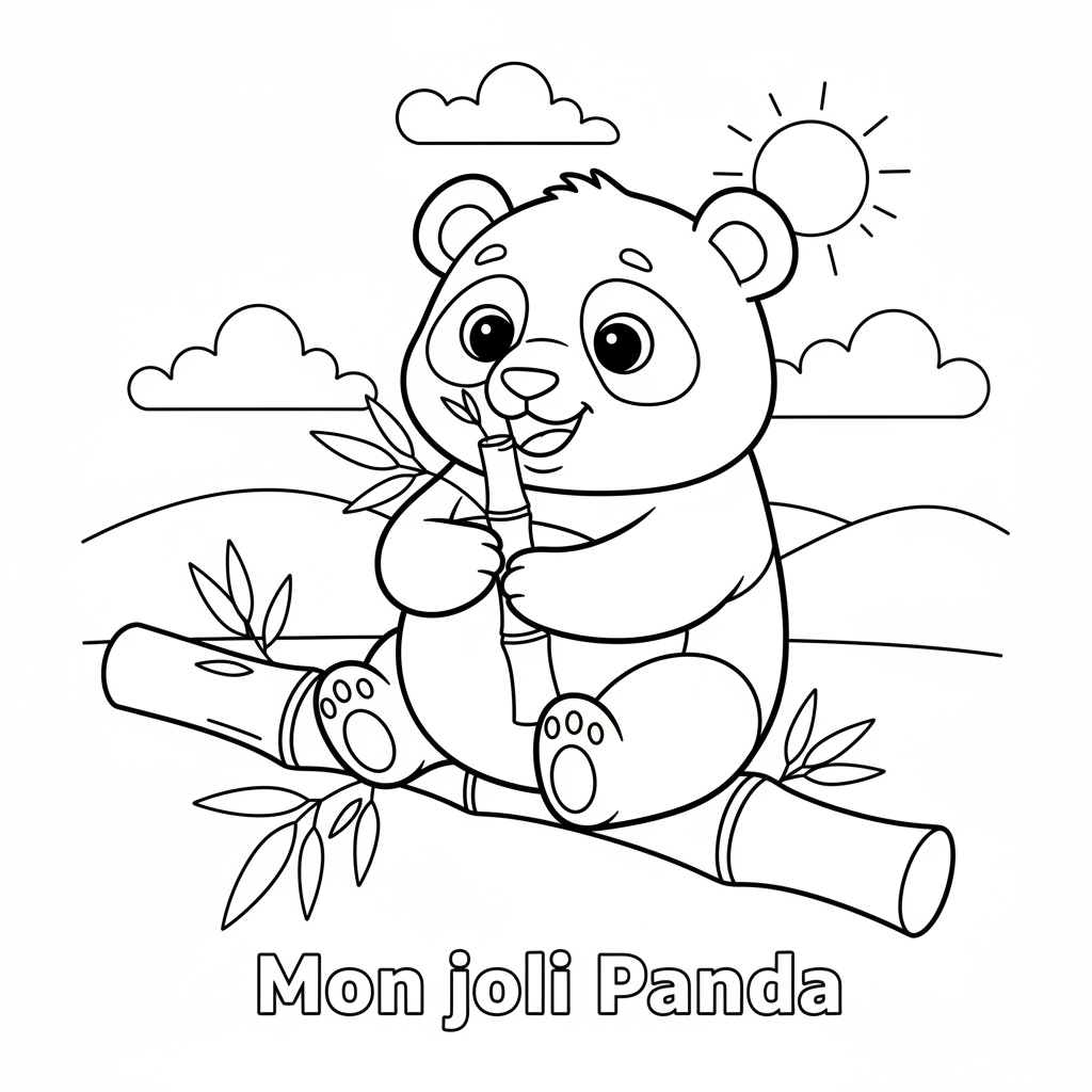 Coloriage Dessin Coloriage Panda Gratuit à Imprimer