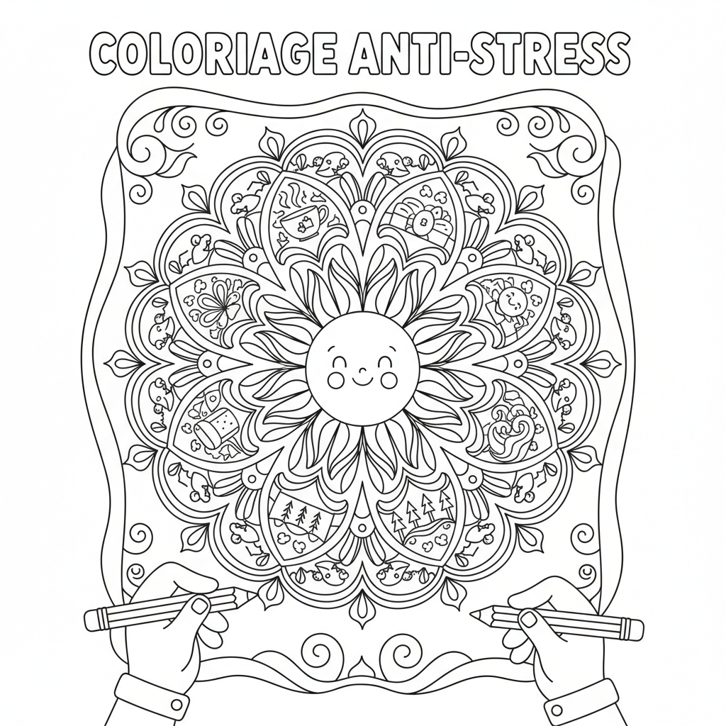 Coloriage dessin coloriage pour adulte 5