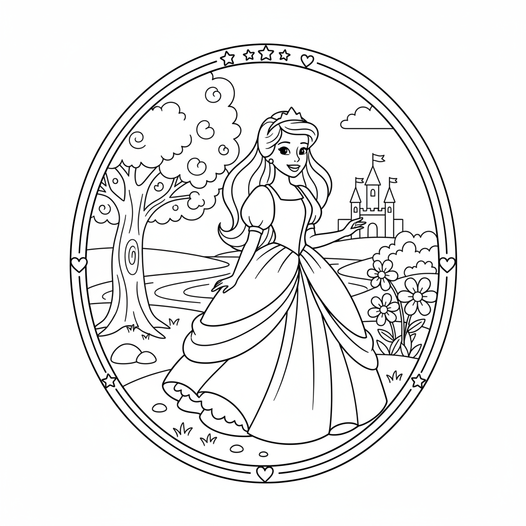 Coloriage disney coloriage princesse 3