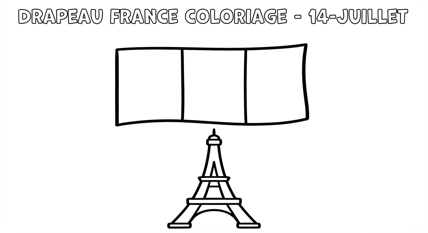 Coloriage Drapeau France Coloriage Gratuit à Imprimer