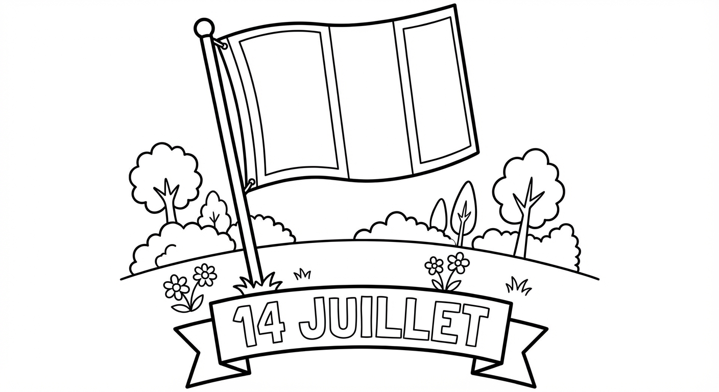 Coloriage drapeau france coloriage 3