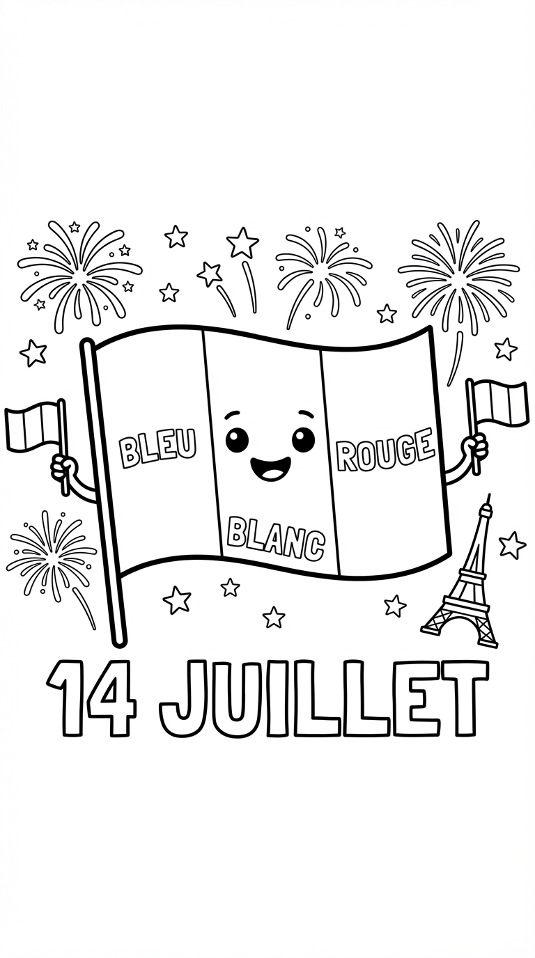 Coloriage drapeau france coloriage 4