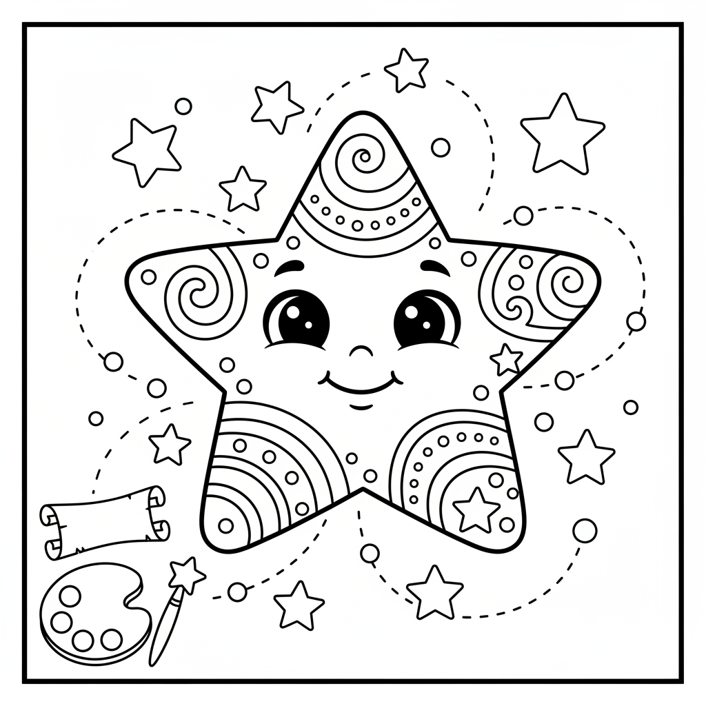 Coloriage etoile coloriage 2