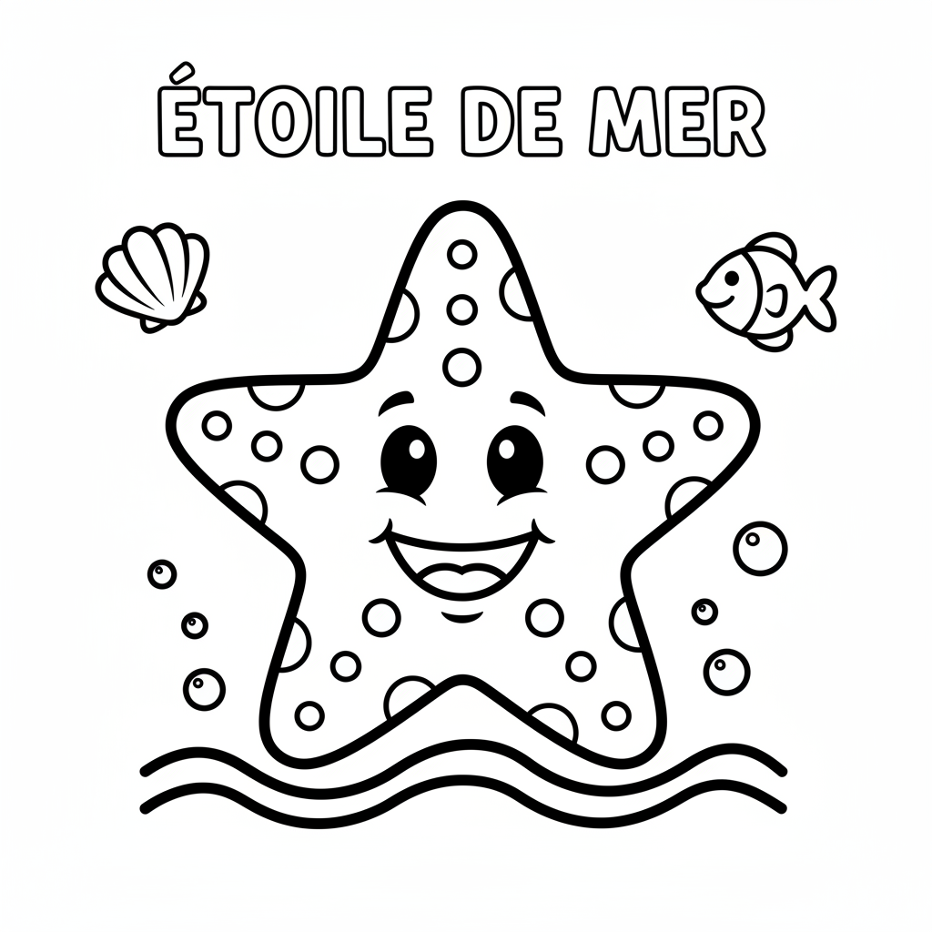 Coloriage Etoile De Mer Coloriage Gratuit à Imprimer