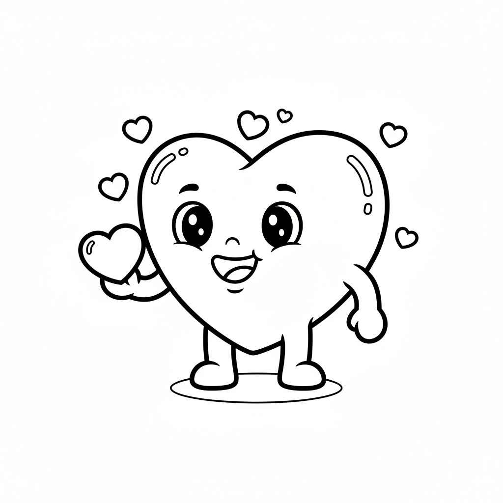 Coloriage facile coloriage coeur