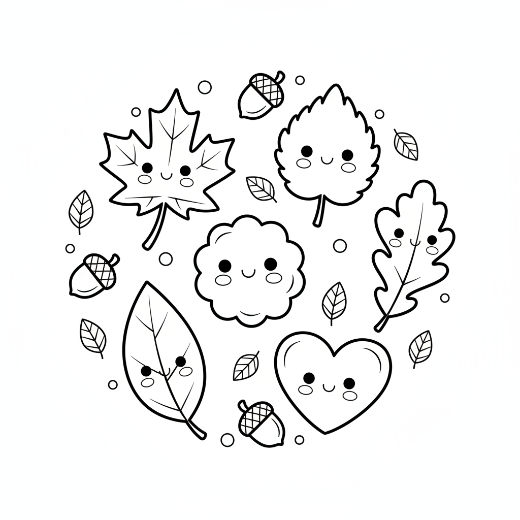 Coloriage feuilles d automne coloriage
