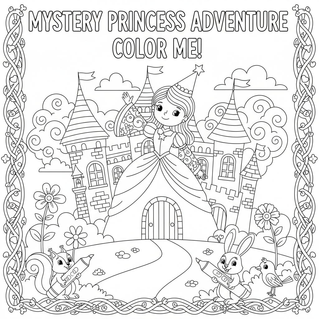 Coloriage feutre pour coloriage mystère disney 2