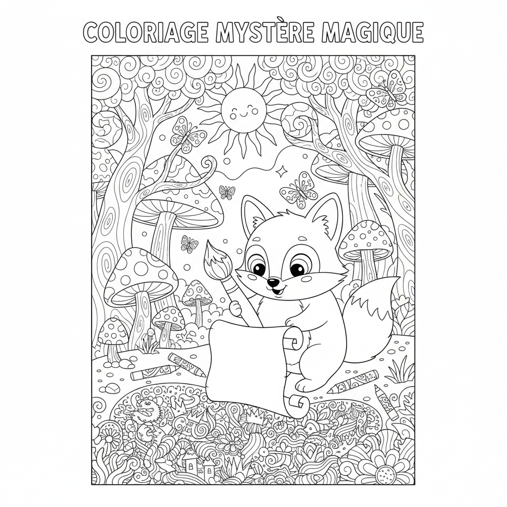 Coloriage feutre pour coloriage mystère disney 3