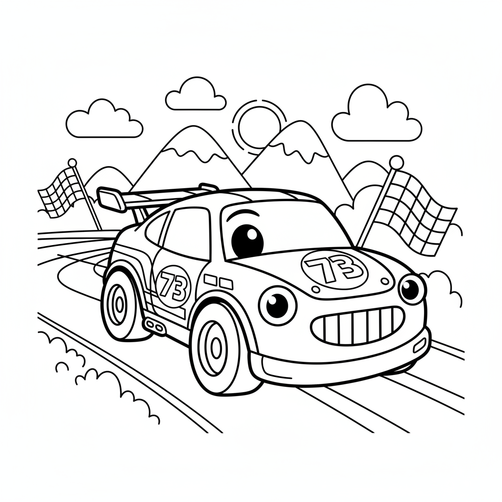 Coloriage flash mcqueen coloriage à imprimer