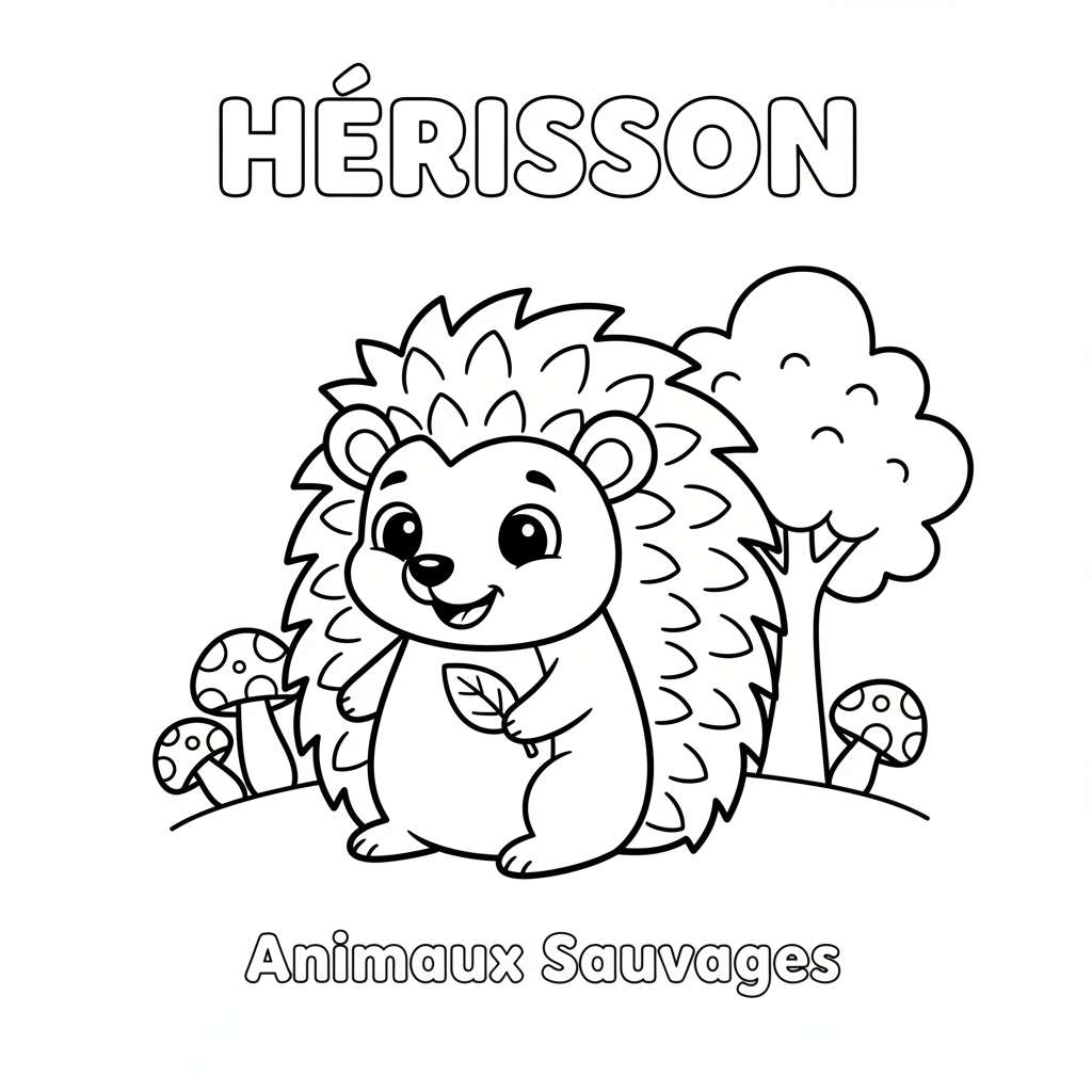 Coloriage hérisson coloriage
