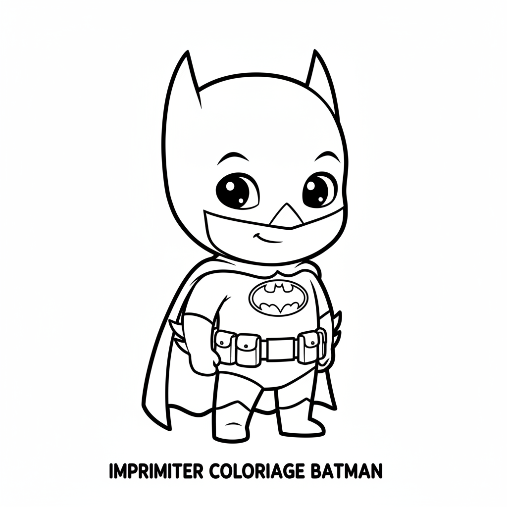 Coloriage imprimer coloriage batman 4