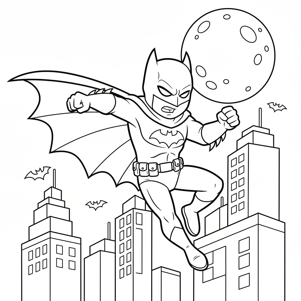 Coloriage imprimer coloriage batman 5