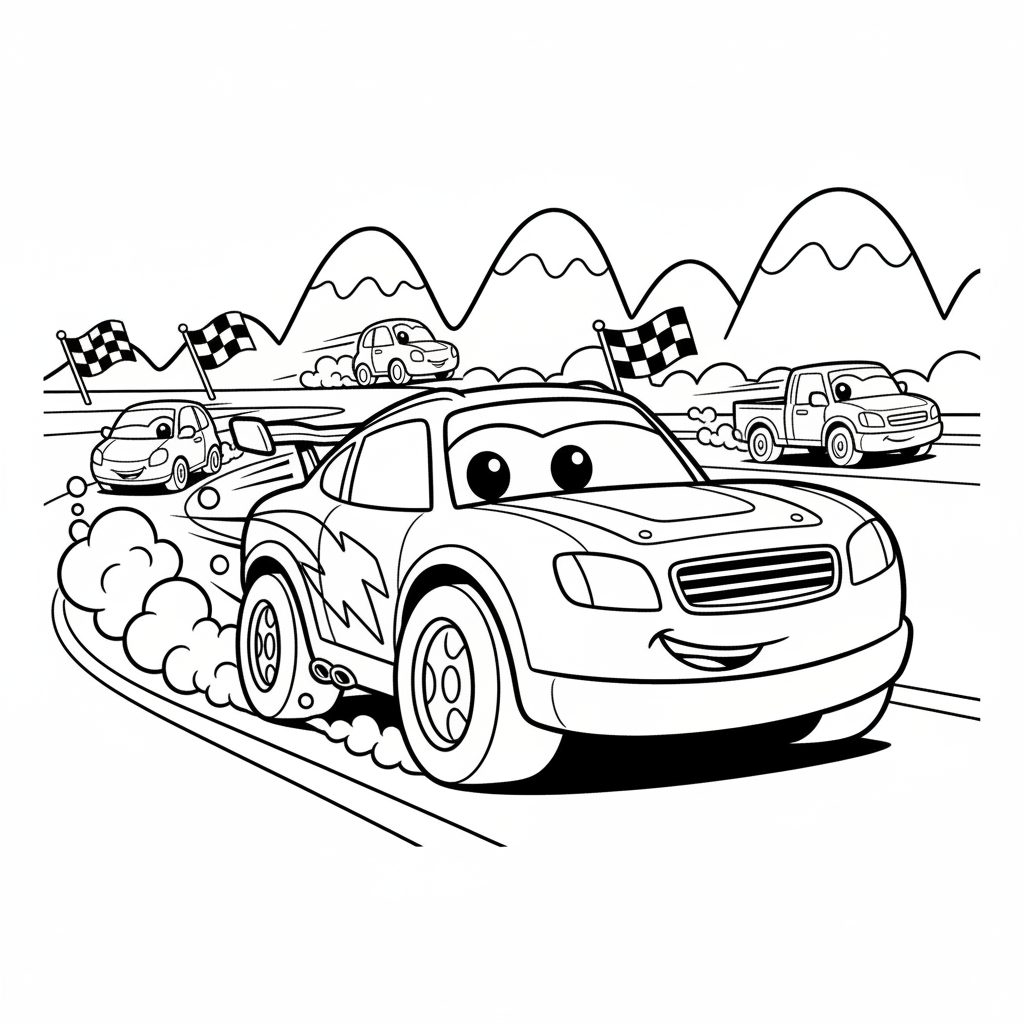 Coloriage imprimer coloriage cars 5