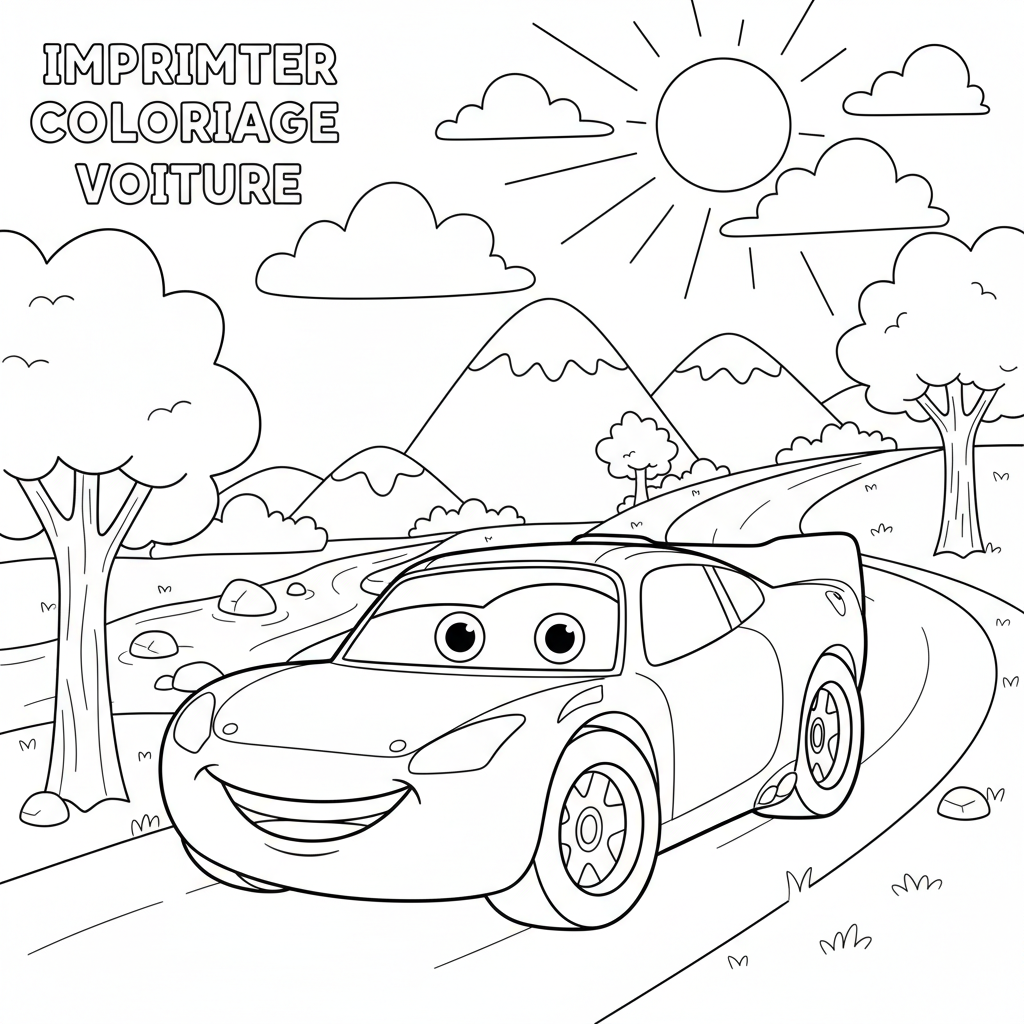 Coloriage imprimer coloriage cars gratuit 3