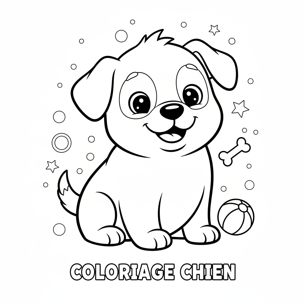 Coloriage imprimer coloriage chien
