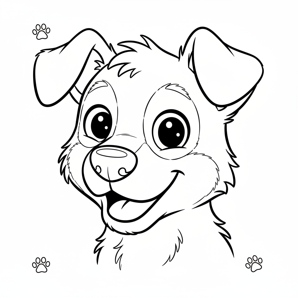 Coloriage imprimer coloriage de chien 4