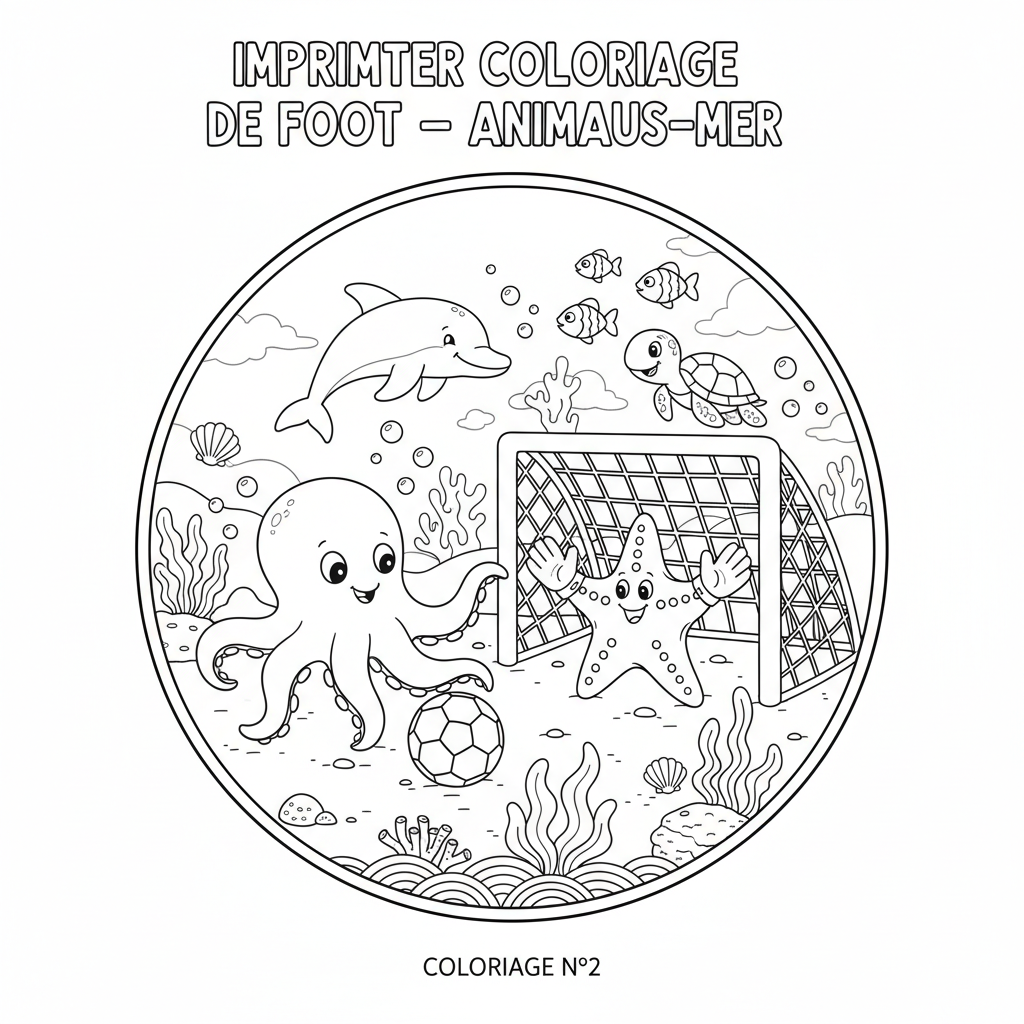 Coloriage imprimer coloriage de foot 2