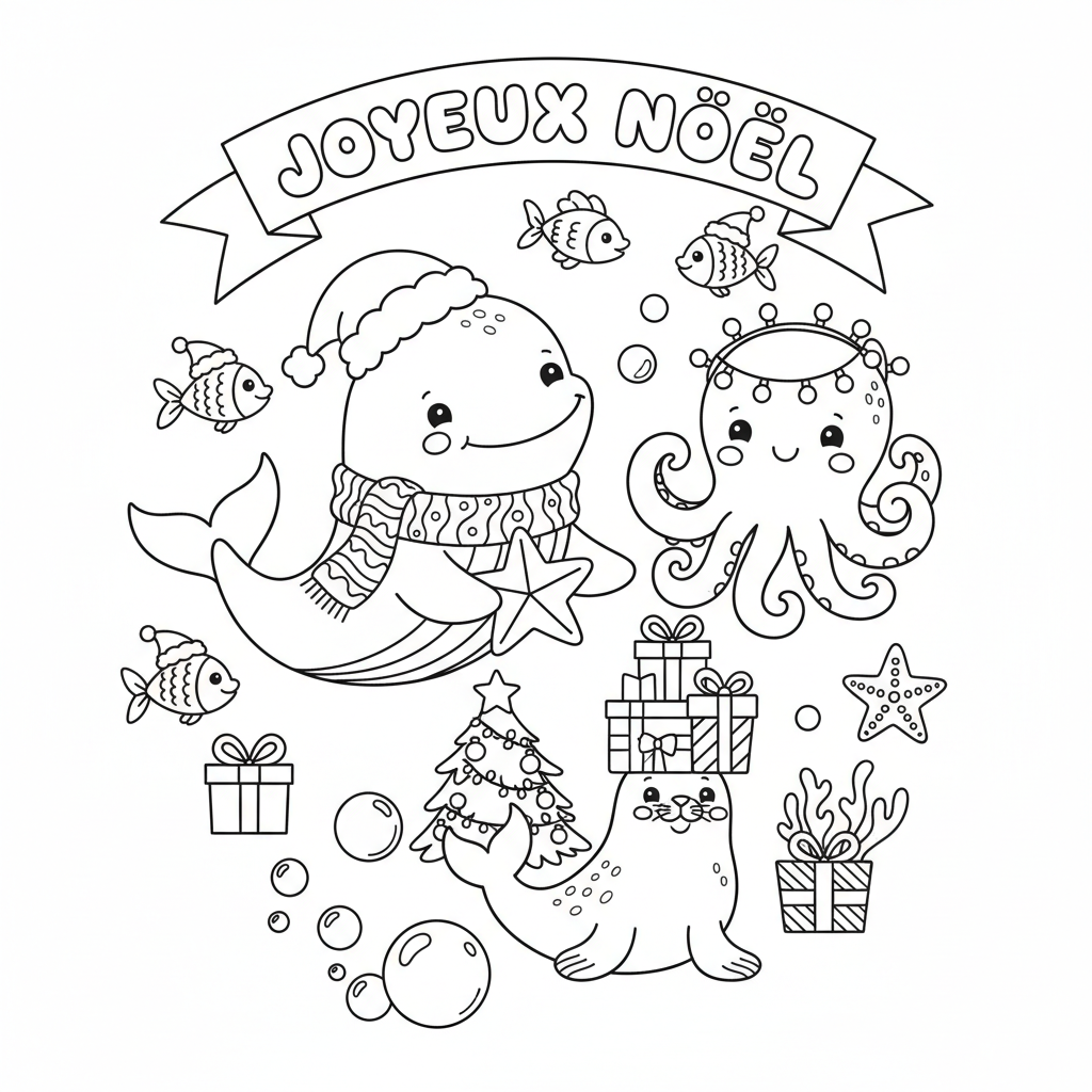 Coloriage imprimer coloriage de noel