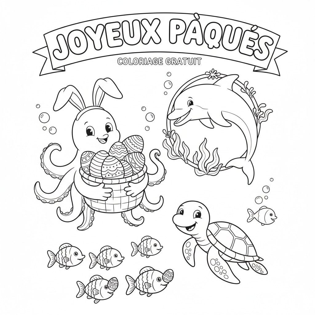 Coloriage imprimer coloriage de paques gratuit 5