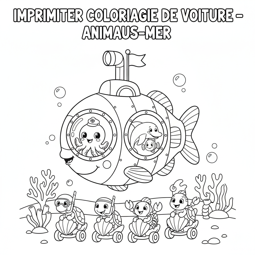 Coloriage imprimer coloriage de voiture 4