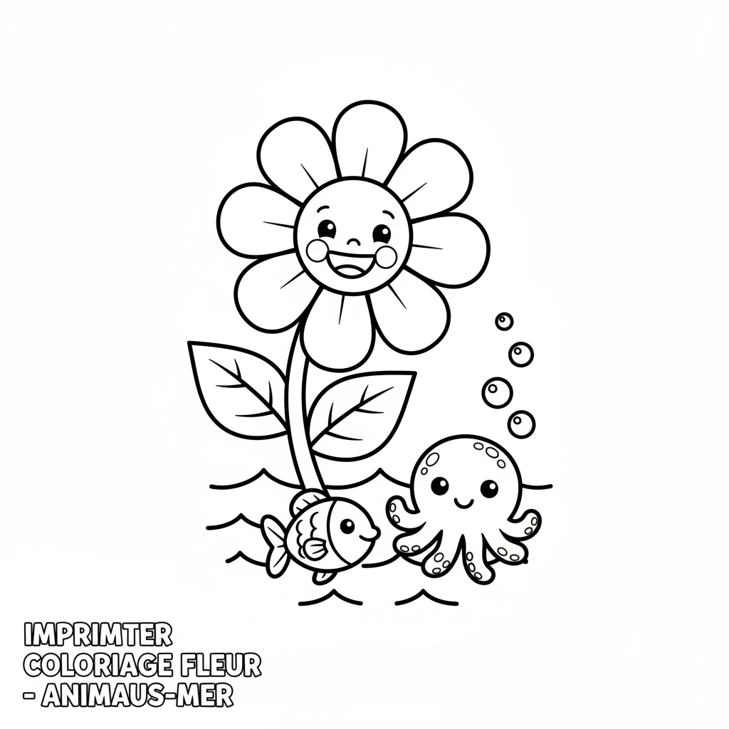 Coloriage imprimer coloriage fleur