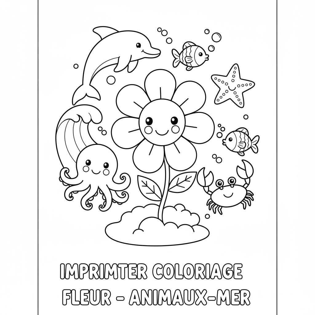 Coloriage imprimer coloriage fleur 2
