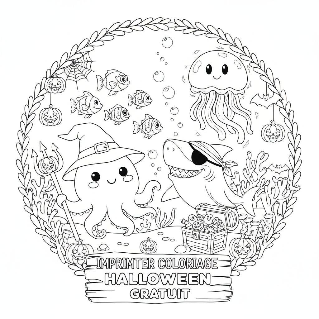 Coloriage imprimer coloriage halloween gratuit 5