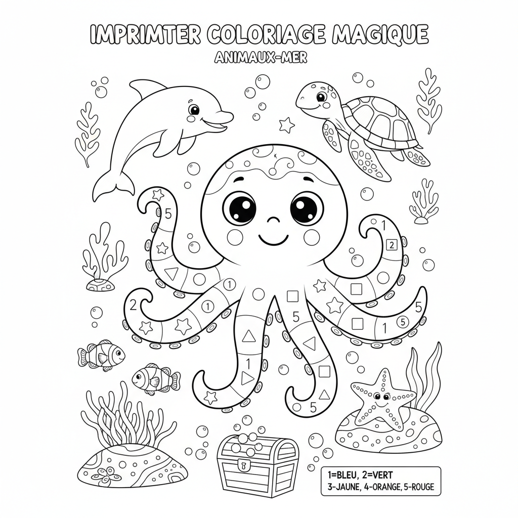 Coloriage imprimer coloriage magique 2