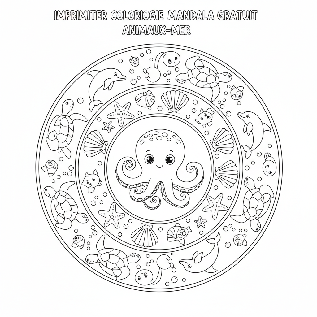 Coloriage imprimer coloriage mandala gratuit 2