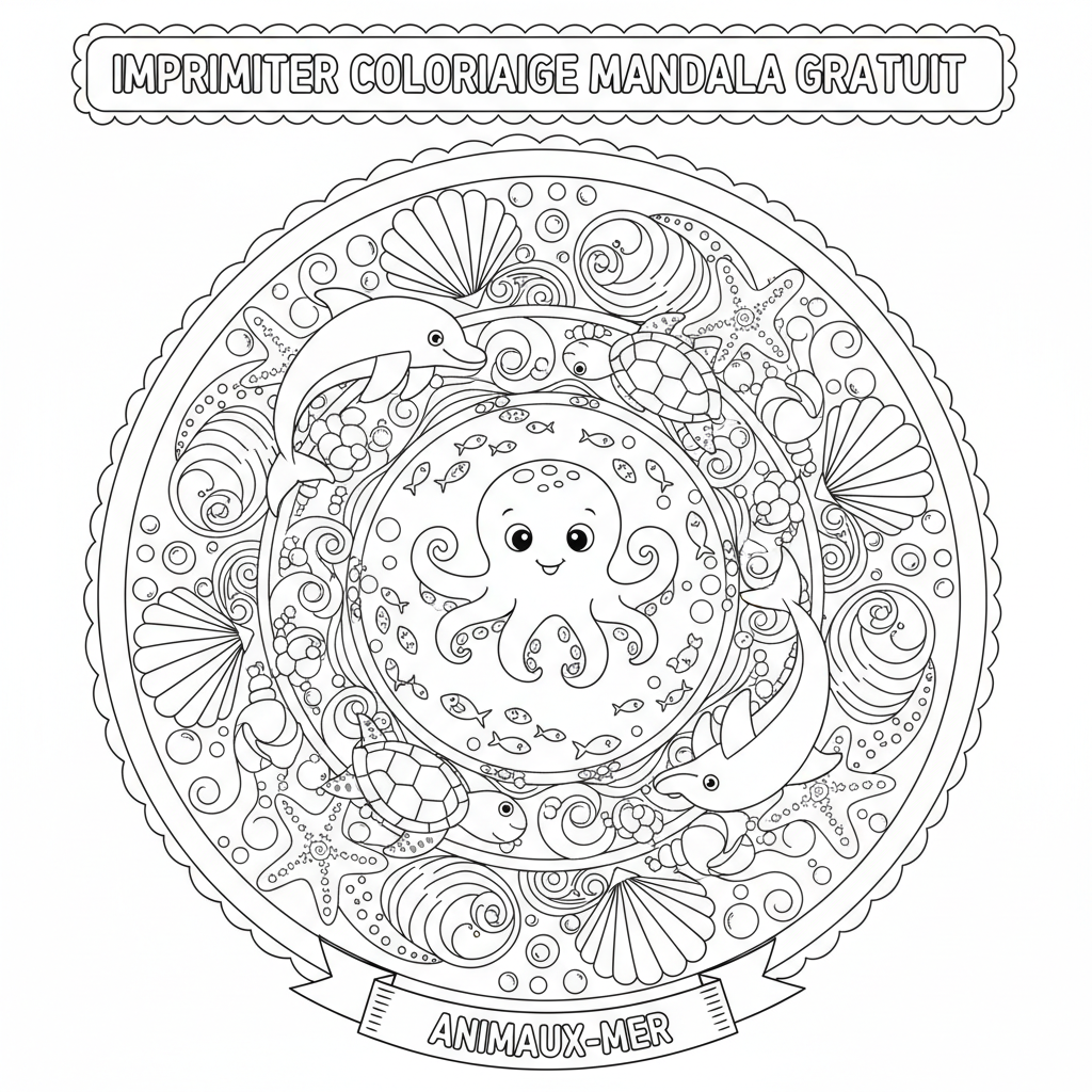 Coloriage imprimer coloriage mandala gratuit 5