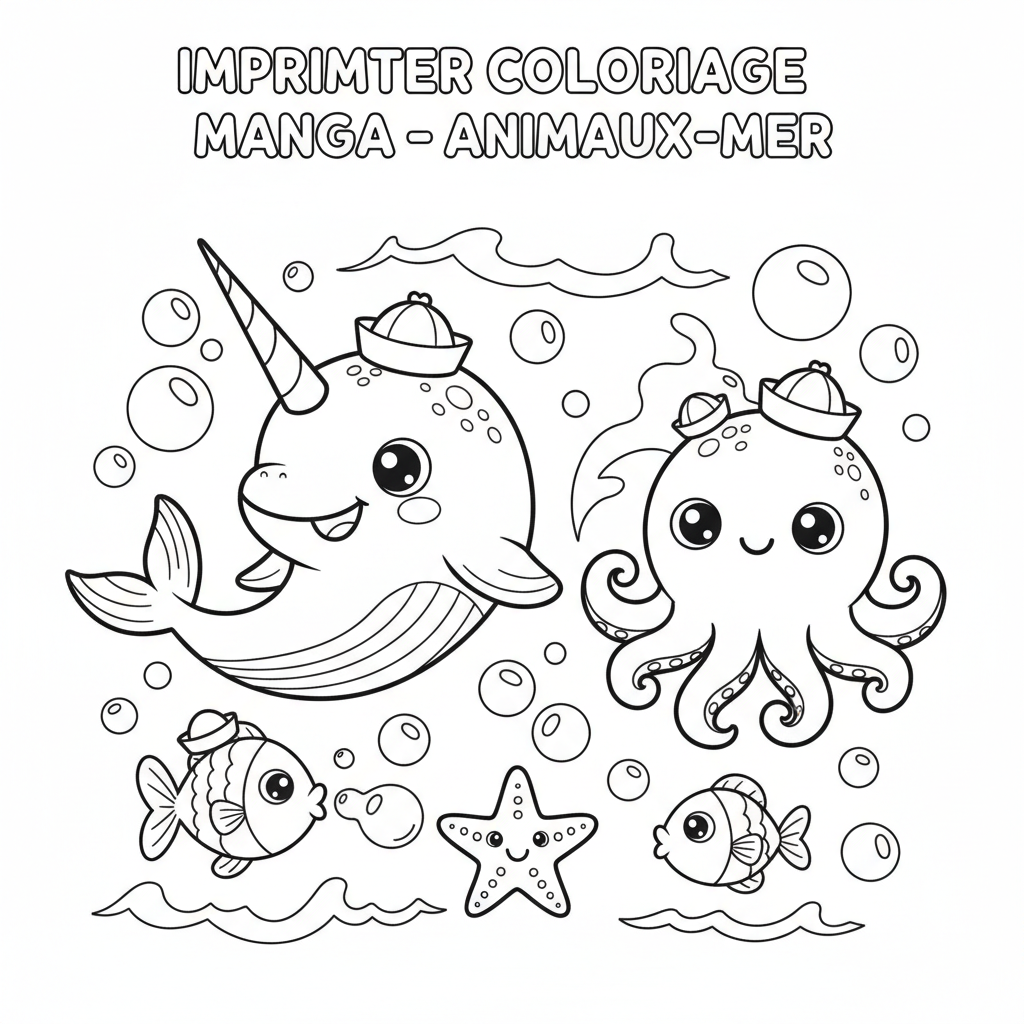 Coloriage imprimer coloriage manga