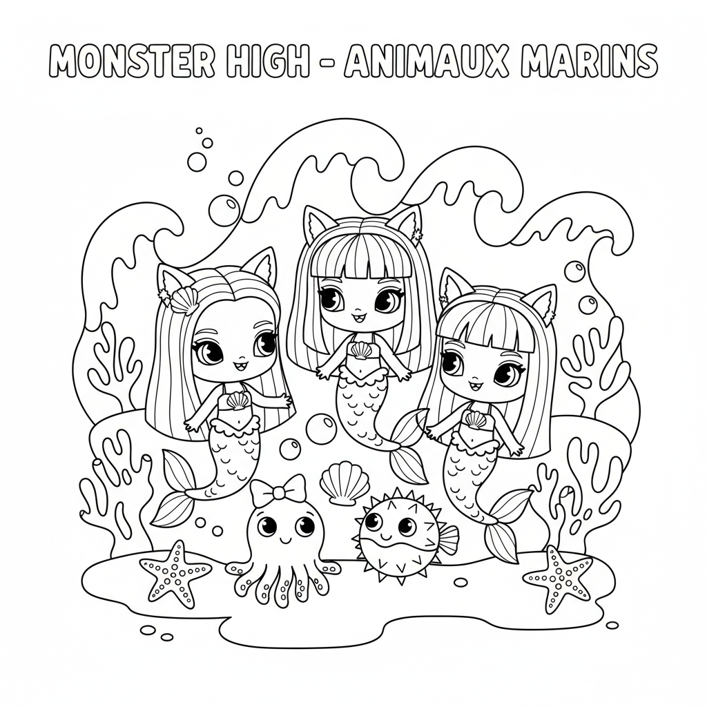 Coloriage Imprimer Coloriage Monster High Gratuit à Imprimer