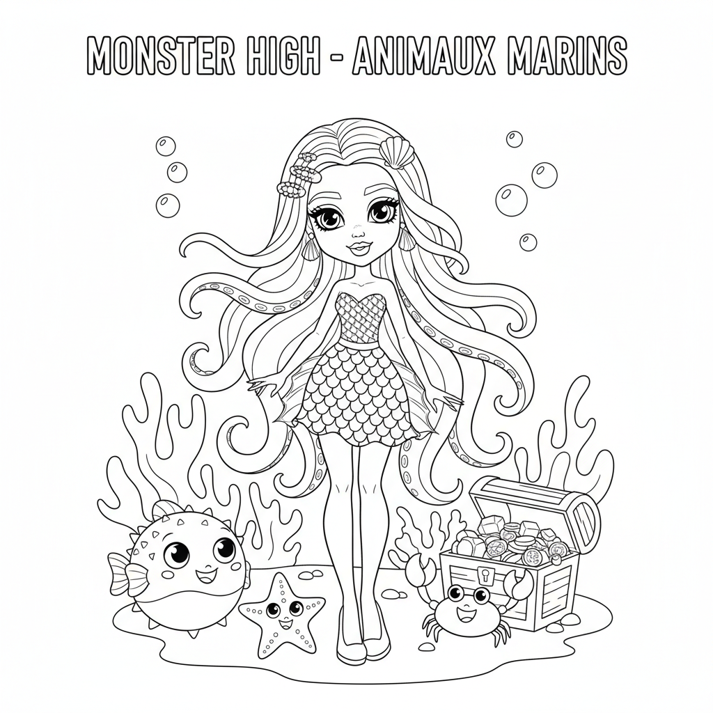 Coloriage imprimer coloriage monster high 3