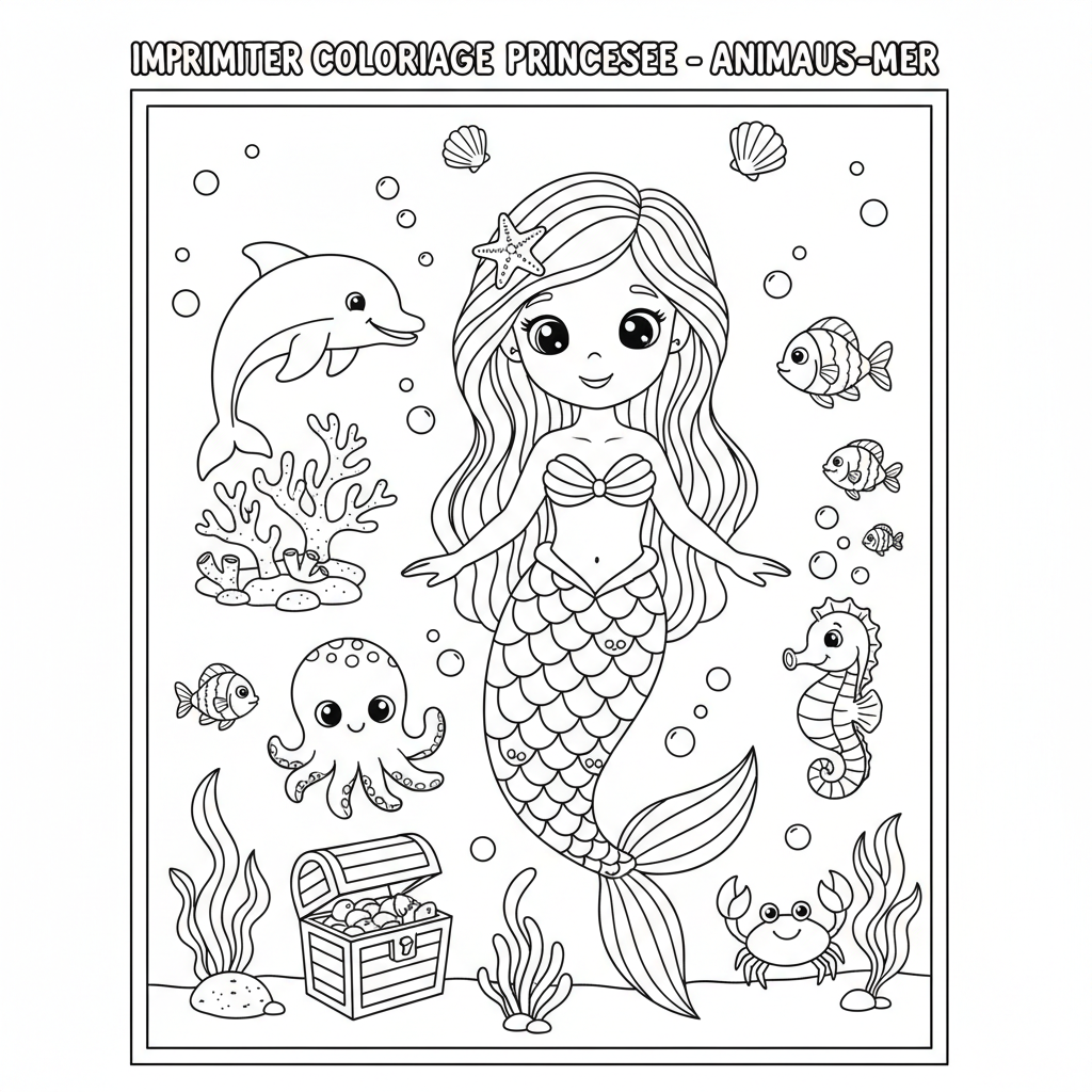 Coloriage imprimer coloriage princesse 2