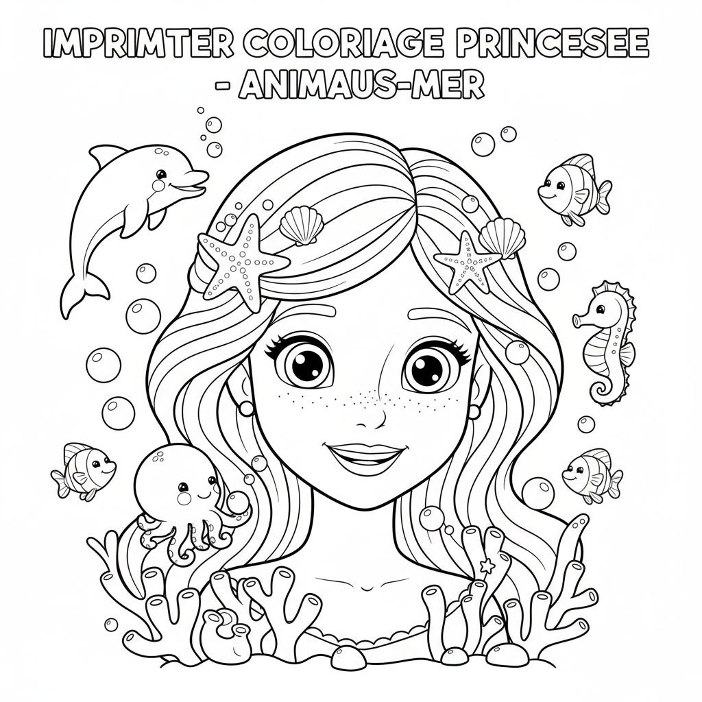 Coloriage imprimer coloriage princesse 4