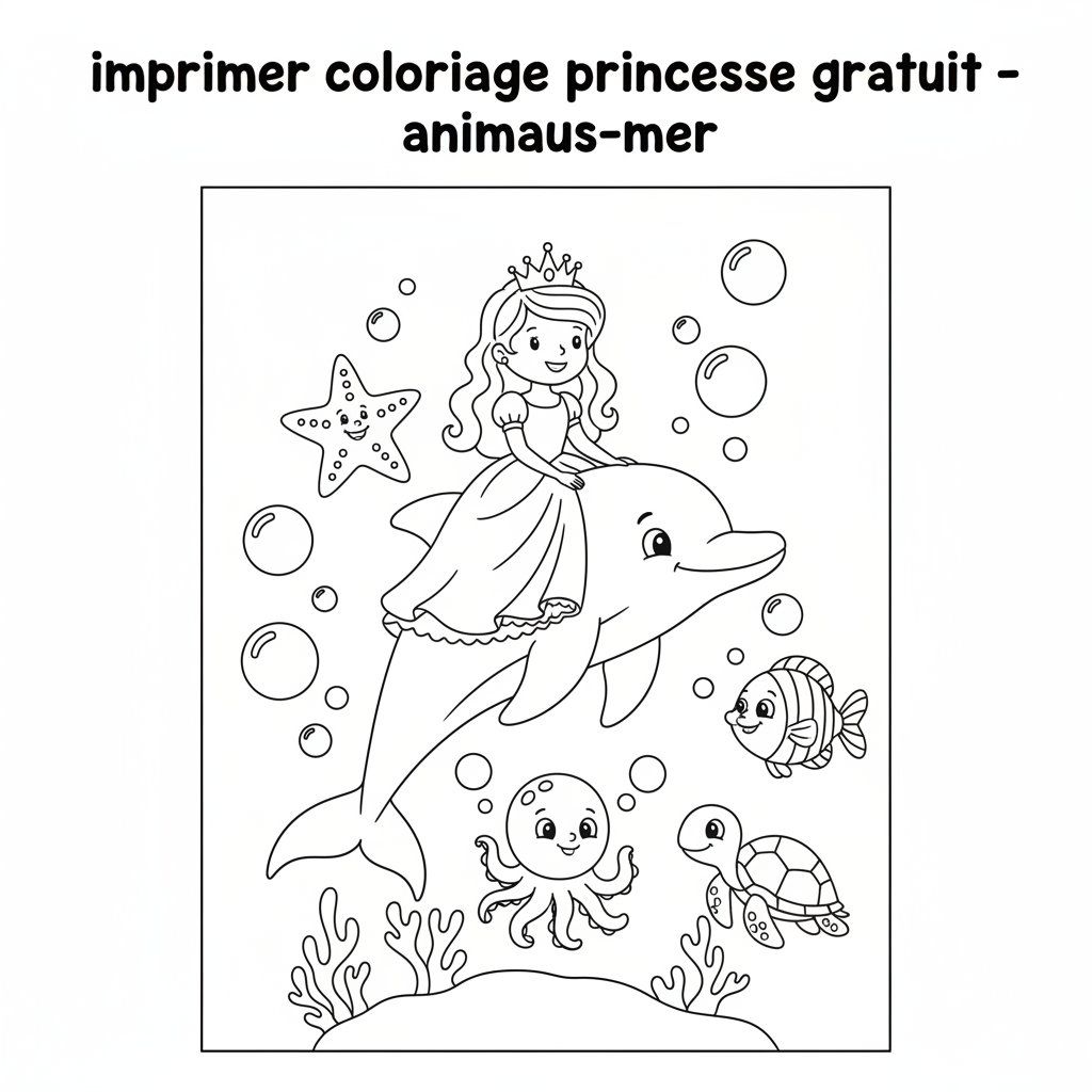 Coloriage imprimer coloriage princesse gratuit
