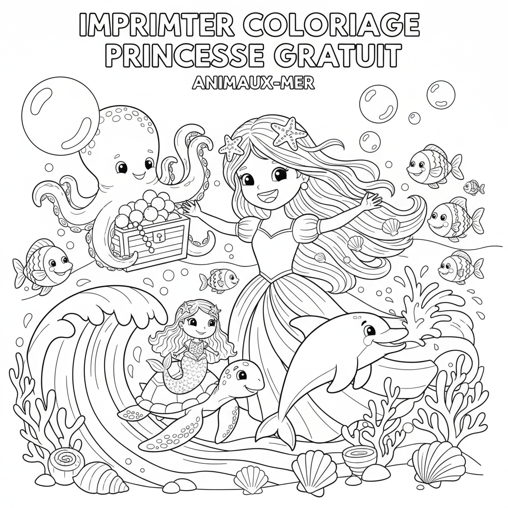 Coloriage imprimer coloriage princesse gratuit 5