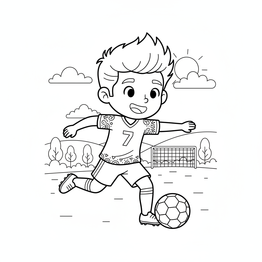 Coloriage imprimer coloriage ronaldo portugal 3