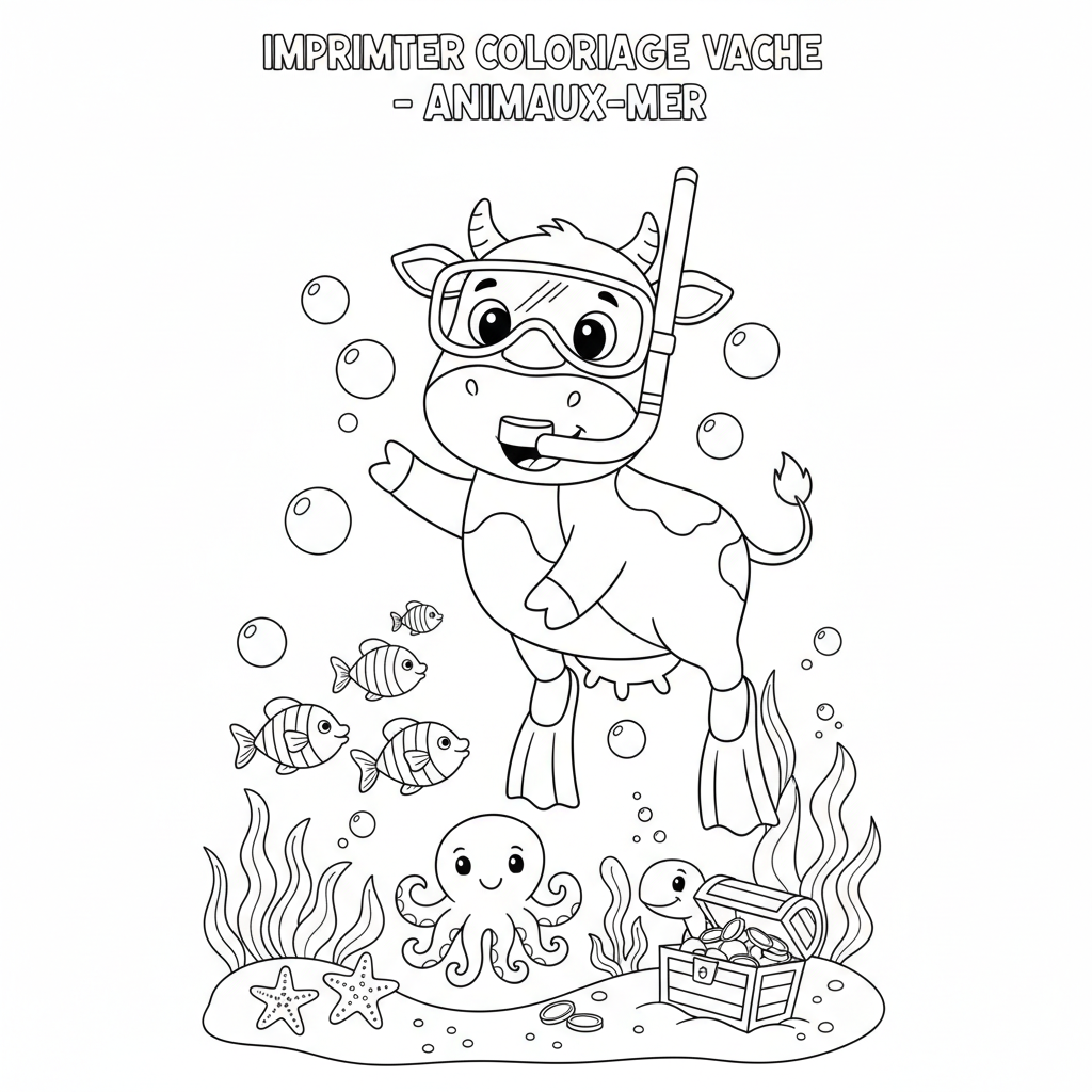 Coloriage imprimer coloriage vache 2