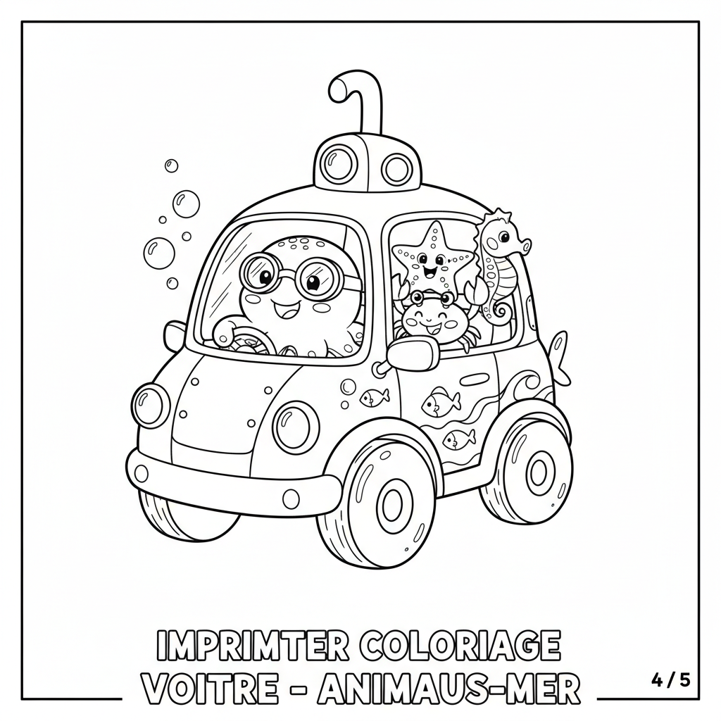 Coloriage imprimer coloriage voiture 4