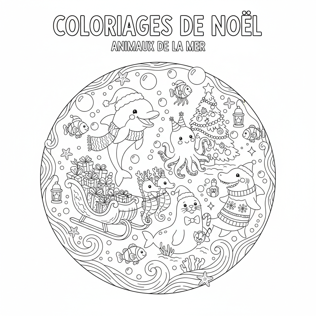 Coloriage imprimer coloriages de noel 2