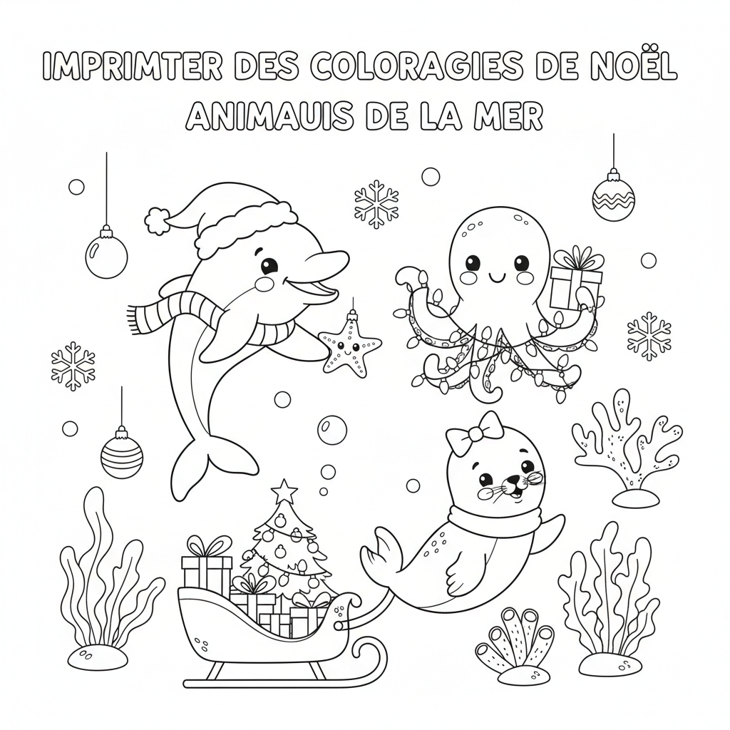 Coloriage imprimer des coloriage de noel