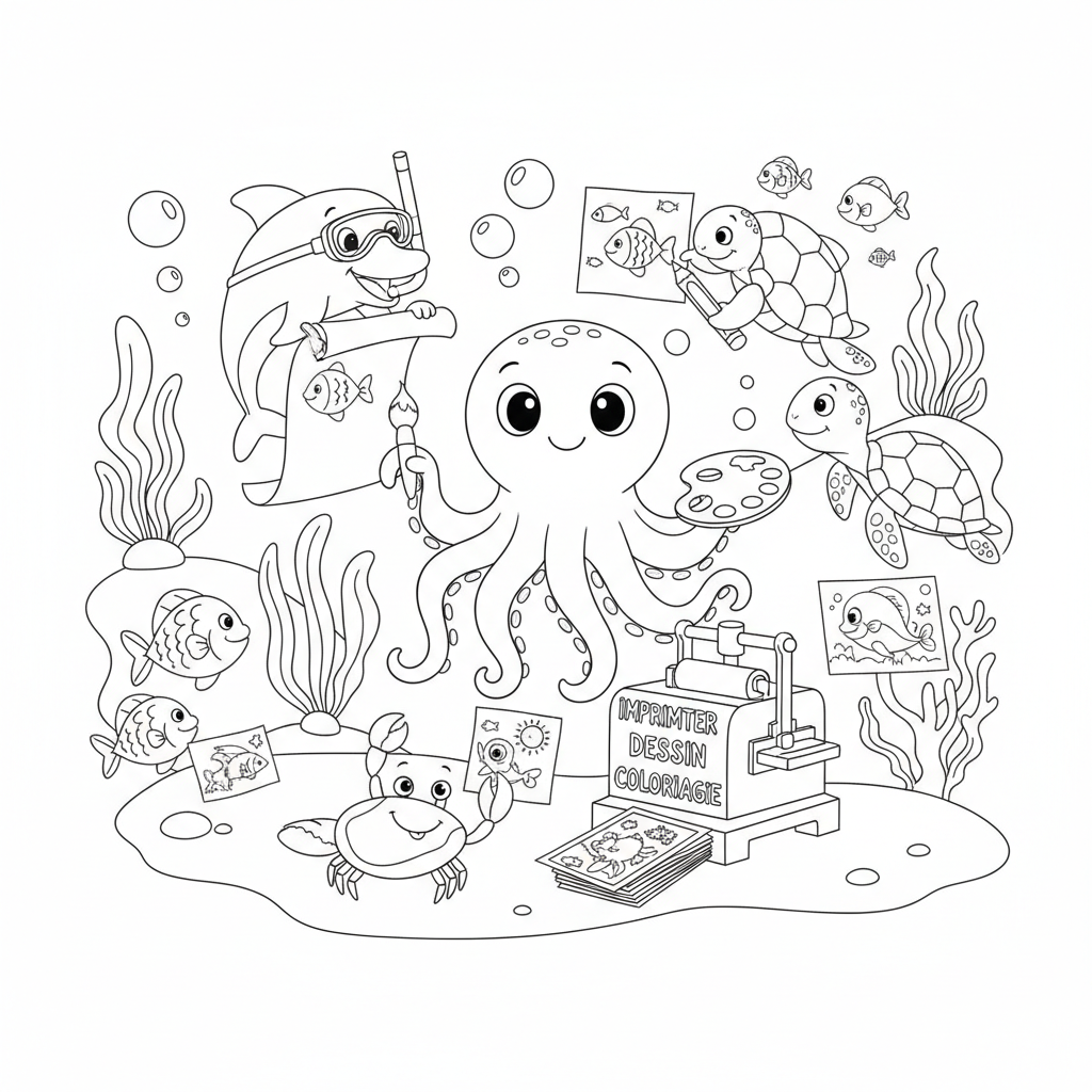 Coloriage imprimer dessin coloriage 3