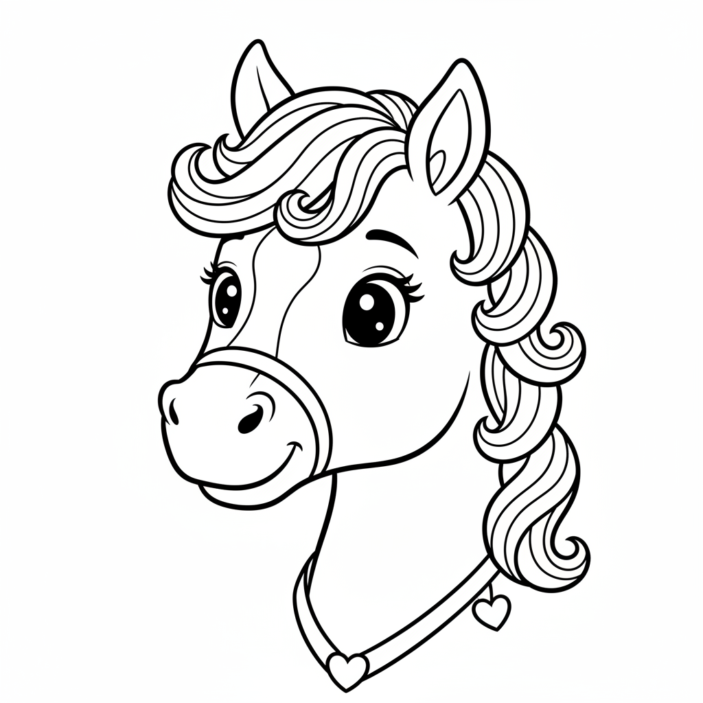 Coloriage imprimer un coloriage de cheval 4